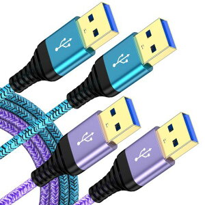 USB 3.0�P�[�u�� 5Gbps �����]�� 2�{�Z�b�g USB 3.0 A-A�^�C�v �����P�[�u���^�C�vA-�^�C�vA �I�X-�I�X �����b�L�R�l�N�^���� ���ϋv�� USB�P�[�u�� ���[ �I�X ���C�g���d�p ��p�t�@�� HDD TV Box �J�c