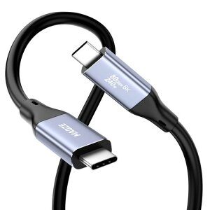 8K@60Hz USB Type-C �P�[�u�� USB-C to USB-C 240W �}���[�d�Ή��A80Gbps �f�[�^�E�f���]���A4K@120Hz Type-C �P�[�u�� 1m�AThunderbolt 5/4 �Ή��AMacBook