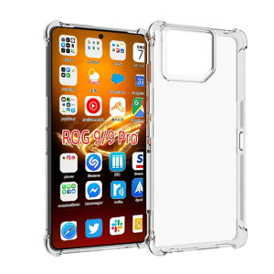 �w�S�ʕی�xASUS ROG Phone 9/9 Pro �P�[�X ROG Phone 9/9 Pro �p�� �ی�J�o�[ ���^ TPU�ގ� �w�l�����G�A�N�b�V�����\���x �ϏՌ� �P�[�X �X�}�z�P�[�X ���ϖh�~/����~��/�C�菝�h�~/�_��/����/�c