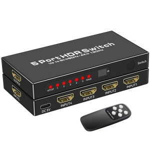 HDMI 2.1 �ؑ֊� 8K@60Hz/ 4K@120Hz HDMI�؂�ւ��� 5����1�o�� HDM I 2.1 �Z���N�^�[ ����/�蓮�ؑ֋@�\ UHD�A3D�AHDR 10�AHDCP2.3�A48Gbps HDM I �n�u�����[�g�t��