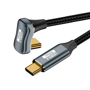 cablecc 10Gbps 100W USB-C USB 3.1 Type C �I�X - �I�X �����f�[�^�P�[�u�� ���Α� U���^ �w�ʊp�x�t�� �X���[�u 50cm