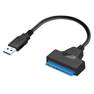 SATA-USB �ϊ��P�[�u�� 2.5�C���` SSD/HDD�p ���� 5Gbps SATA3 �R���o�[�^�[ USB3.0�Ή� 2TB SSD/HDD �O�t���p For Windows/Mac OS�݊� �|�[�^�u���n�[�h�f�B�X�N�ڑ��A�_�v�^�[