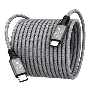 Type C to Type C �P�[�u�� 5m Suptopwxm 240W �}���[�d PD�Ή� 20Gbps �����]�� 4K@60Hz �f���o�� USB 3.2 Gen2x2 USB-C to USB-C �P�[�u��