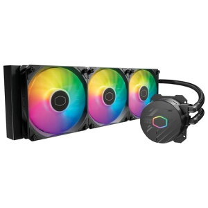 Cooler Master MasterLiquid 360L �R�A 360mm �N���[�Y���[�v AIO ���L�b�h�N�[���[ ARGB ���� Gen S �R�[���h�v���[�g�|���v 120mm PWM CryoFuze 14W/mK AMD Ryzen