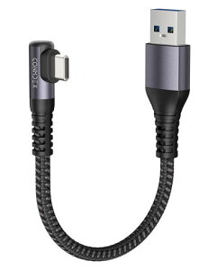 �yL���^�E�Z��20CM�zCONMDEX USB A to USB C �P�[�u�� 10Gbps�����]�� USB3.1 Gen2 3.1A QC3.0�}���[�d 90�x���p�݌v Android Auto/CarPlay�Ή� iPhone17/16/15�V���[�Y