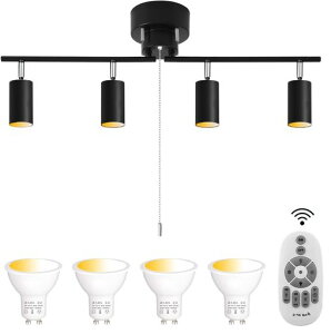 �V�[�����O���C�g 4��GU10 LED�d��60W�`�����t�� �����R������6�� 8�� 10�� 12��X�|�b�g���C�g�~���y���_���g �p�x���߉� �_���ؑ� �����^�C�}�[ �ȒP���t��, �܂肽���ݎ�, �_�C�j���O ���c