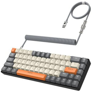 T8 �L�� 65% ���J�j�J���Q�[�~���O�L�[�{�[�h RGB LED �o�b�N���C�g�t�� �� (gery)