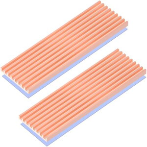Raonlla 2���Z�b�g ���� M.2 SSD �q�[�g�V���N 1.5mm ���^ �m�[�g�p�\�R�� �~�jPC 2280 NVMe M2 SSD �ȂǗp m.2 �q�[�g�V���N 70*21*1.5mm