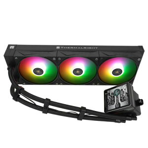 Thermalright Grand Vision 360 ARGB Black CPU AIO �N�[���[�APC 360 �d�l�E�H�[�^�[ �N�[���[ �V�X�e���A480x480 �𑜓x�� IPS LCD �X�N���[���AAM4/AM5&Intel
