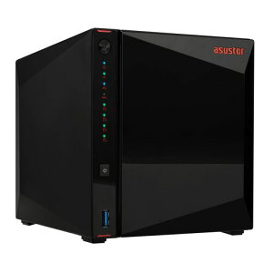 ASUSTOR ASUS�q��� NAS �L�b�g 4�x�C AS5404T Nimbustor 4 Gen2 M.2 NvMe SSDx4�X���b�g Intel Celeron N5105 �N�A�b�h�R�A 2x2.5GbE�����|�[�g DDR4 4GB������