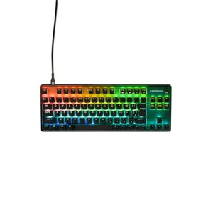 SteelSeries �Q�[�~���O�L�[�{�[�h �e���L�[���X Apex 9 TKL JP �L�� ���{��z�� ���X�|���X�^�C��0.2ms ���� �A�N�`���G�[�V�����|�C���g1.0mm�ݒ�\ OptiPoint���w�X�C�b�` ���ϋv 64852 �u���b�N