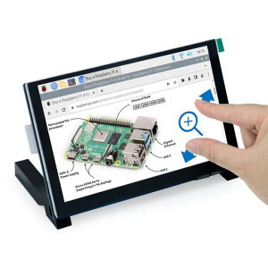 Freenove 5�C���`�^�b�`�X�N���[�����j�^�[ for Raspberry Pi 5 4B 3B+ A+�A800x480�s�N�Z��IPS�f�B�X�v���C�A5�_�^�b�`��?�e�ʃX�N���[���A�h���C�o�[�Ȃ�MIPI DSI�|�[�g