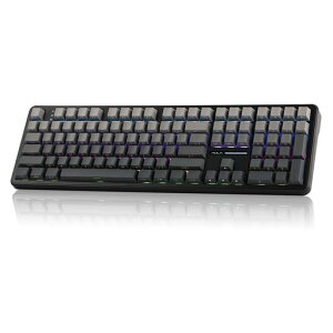 MechLands Aula F108 100% ���C�����X �Q�[�~���O�L�[�{�[�h 4000mAh �o�b�e���[ �t���T�C�Y �J�X�^�� �K�X�P�b�g ���J�j�J���L�[�{�[�h �v���O�����\ 108 �L�[ �z�b�g�X���b�v�Ή� Win/Mac �Ή� (Black