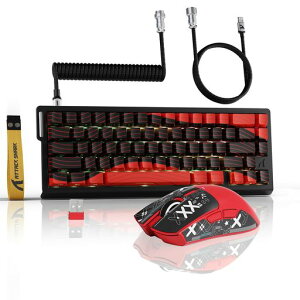 ATTACK SHARK ���s�b�g�g���K�[�L�[�{�[�h�ƃ}�E�X�Z�b�g X68PRO�Q�[�~���O�L�[�{�[�h��X11�Q�[�~���O�}�E�X ���C�����X�Z�b�g�L�[�{�[�h-���C�X�C�b�` RT0.01mm 2.4GHz/BT/�L��