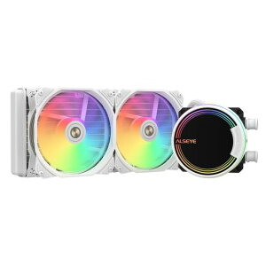 ALSEYE �ȈՐ���CPU�N�[���[ M240�A2��120mmMax�V���[�YPWM�t�@���A����240mm���W�G�[�^�[ARGB AIO���L�b�hCPU�N�[���[�AIntel LGA1700/ 1200/ 115X/ 2011/ 2066/