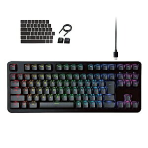 �G���R�� �Q�[�~���O�L�[�{�[�h �L�� V-custom VK310S RGB �e���L�[���X ���J�j�J�� �l�I�N���b�`�L�[�L���b�v �⎲ �X�s�[�h���j�A USB�|�[�g���� TK-VK310SBK