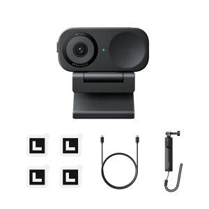 Insta360 Link 2C �O�r�L�b�g2.0 - PC/Mac �p 4K �E�F�u�J�����A1/2 �C���`�Z���T�[�A�����t���[�~���O�AHDR�AAI �m�C�Y�L�����Z�����O