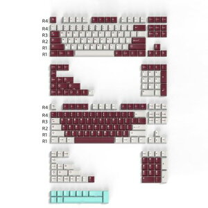 253�L�[ Doubleshot Cherry Profile�L�[�L���b�vCherry MX���J�j�J���Q�[�~���O�M�A�p�J�X�^�������L�[�L���b�v�Z�b�g