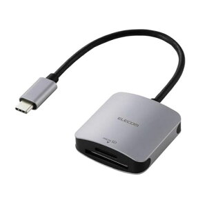 �G���R�� �J�[�h���[�_�[ USB Type-C�R�l�N�^ USB 5Gbps UHS-II SD+microSD�p �P�[�u����15cm �V���o�[ MR3C-C21SV