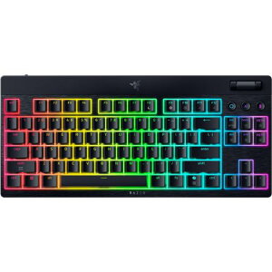 Razer ���C�U�[ BlackWidow V4 Low-profile Tenkeyless HyperSpeed Green Clicky Switch �Q�[�~���O�L�[�{�[�h ���C�����X ���^�O���[�����J�j�J���X�C�b�` �e���L�[���X