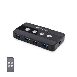 Cable Matters 4�|�[�g USB �ؑ֊� 4��PC�p �����R���t�� 4����4�o��