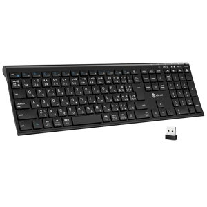 iClever ���C�����X�L�[�{�[�h �e���L�[�t�� �t���T�C�Y Bluetooth�E2.4GHz JIS�z�� Type-C�[�d DK03 ��