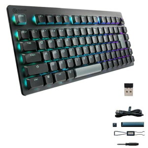 �G���R�� �Q�[�~���O�L�[�{�[�h V custom VK520 ���[�v�� Bluetooth 2.4Ghz���� �L�� ���E�� ���J�j�J�� 75%�T�C�Y �u���b�N TK-VK520LLBK