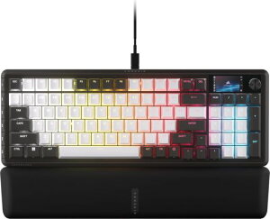 CORSAIR VANGUARD 96 �Q�[�~���O�L�[�{�[�h 96% �z�� ���J�j�J�� ? MLX Pulse ���j�A�X�C�b�`, LCD�X�N���[��, Flashtap SOCD, 8000Hz, Elgato Stream Deck �A�g ? �p��z��