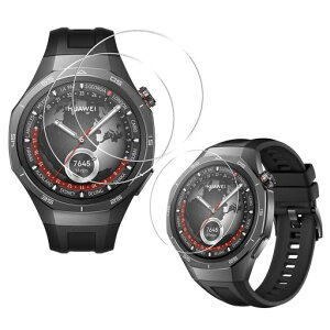 �Ή� HUAWEI WATCH GT5 Pro/HUAWEI WATCH GT6 Pro 46mm �K���X�t�B���� �y3���Z�b�g�z GT 5 Pro/GT 6 Pro 46mm �t�B���� ���Y���Ɏq�f�ސ� �t���ی� �t�B���� �������� �����ߗ� �w��h�~