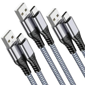 USB Type C �P�[�u�� USB-A & USB-C�P�[�u���y3�{�Z�b�g2m+2m+2m�zANDTOBO 3.0A �}���[�d�^�C�vc �P�[�u�� iPhone 16 Plus/ 16 Pro Max�AGalaxy S21 S22 S23 S23
