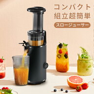 低速ジューサー ミキサー【高い搾汁率＆栄養素保持】スロージューサー 低速回転ジューサー フードプロセ…