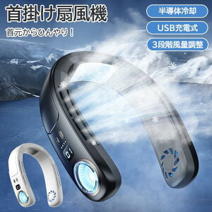 首掛け扇風機 ネッククーラー 羽なし 接触冷感 軽量 強力 ネックファン 静音 扇風機 ダブルファン 風量3段階 USB充電 4000mAh ハンディ 持ち運び 熱中症対策 携帯クーラー 冷却プレート 接触冷