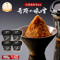 【木村秋則 式 自然栽培】奇跡の味噌 750g 4個 【クール便】最高級味噌 高級味噌 無添加 ギフト まるみ糀…