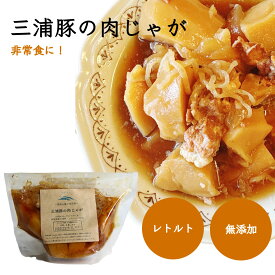 肉じゃが レトルト 長期保存 三浦豚の肉じゃが 肉じゃが おかず 煮物 和食 レトルト 無添加 惣菜 野菜 手作り 食べきり 和惣菜 一人暮らし 保存食 簡単 美味しい おいしい 岐阜県産 優しい味 国産 手作り惣菜 常温 おふくろの味 お惣菜 岐阜県 簡単料理 レンジ調理