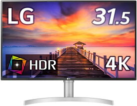 LG フレームレス モニター ディスプレイ 32UN550-WAJP 31.5インチ/4K/HDR/VA非光沢/HDMI×2、DP/FREESYNC対応/スピーカー搭載/高さ調節/フリッカーセーフ、ブルーライト低減 /3年安心・無輝点保証