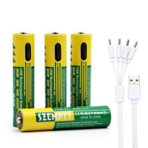 SZEMPTYP4USB[ddr4900mWh(600mAh)eʒPl`1.5V`ECI[dr(1200gp\USB-C4in1[dP[utʂȏ[d͕sv)