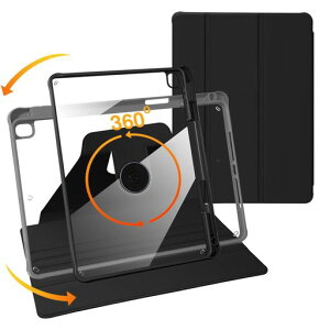 NanHouiPad第9世代(2021)/第8世代(2020)/第7世代(2019)/Air第3世代(2019)10.2インチ-360°回転保護スタンドカバー自動ウェイクスリープ機能付きかわいいペン収納透明バックシェル