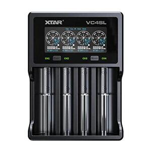 XTARVC4SL(VC4S18650�}���d�r�[�d��/QC3.0�ő�3Ax1/Type-C����3.6V/3.7V���`�E���C�I���d�r10400~32650�ی��H�t21700�d�r�Ή�1.2V�j�b�P�����f�d�r/�j�J�h�d�r�Ή�