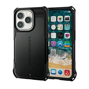 �G���R��iPhone14Pro�P�[�X�J�o�[�ϏՌ��Ռ��z��ZEROSHOCK[�l�p�_���p�[/�n�j�J���\��/�_�u�����C���[�݌v]�y�Ռ��z���t�B�����t���z�X�g���b�v�z�[���t���u���b�NPM-A22CZEROBK