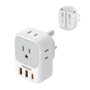 bf�^�C�v�ϊ��v���OTESSAN�܂肽���ݎ��C�O�R���Z���g�ϊ��v���O4��AC������1��USB-C��2��USB-A�ϊ���V���K�|�[�����`�C�M���X�}���[�V�A�C�O���s�p�֗��O�b�Y