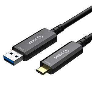 FIBBR�A�N�e�B�u�I�v�e�B�J��USB3.2C�P�[�u���A10Gbps�̍���USBA����USBC�P�[�u��(10m)