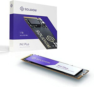 SolidigmP41Plus�V���[�Y1TBPCIeGEN4NVMe4.0x4M.222803DNAND�����\���b�h�X�e�[�g�h���C�u(M.280mm�APCIe4.0x4)SSDPFKNU010TZX1
