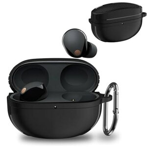 UIUIKAForSONYWF-1000XM5�p�P�[�X�\�j�[WF-1000XM5�J�o�[TPU�f�ޕی�P�[�X�������J�[�{���t�@�C�o�[�\�j�[WF-1000XM5�P�[�X�u���J�j�J�����v�J�o�[�����h�~�ϏՌ�LED���C�g��