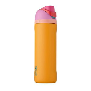 OwalaFreeSipInsulatedStainlessSteelWaterBottlewithStrawforSportsandTravelBPA-Free24-ozOrchid/Orange(Tropical)