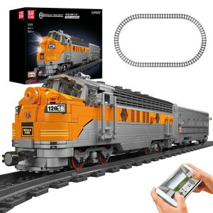 Mould King 12018 �e�N�j�b�N �����[�g�R���g���[�� USA EMD F7 WP �f�B�[�[���@�֎� �S����� �Ɩ��t�� �u���b�N�Z�b�g - LED���C�g�r���f�B���O�L�b�g 1541�s�[�X ���[���t�� �u���b�N���f��