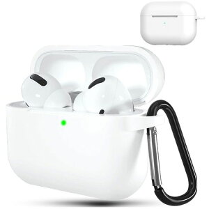 BOOLINNForairpodspro3�P�[�X�S�ʕی�J�o�[�t��V���R�������Ռ��z���J�o�[����~�ߌy�ʝ����h�o�L�Y�h�~�[�d�Ή������h�~���s�J���r�i�t��airpodspro3�Ή��ی�P�[�X(�z���C�g)