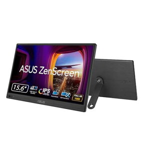 ASUS �|�[�^�u�����j�^�[/ZenScreen MB169CK-J/�|�[�^�u��USB���j�^�[ -15.6�C���` / �t��HD/IPS/�f���A��USB Type-C/�t���b�J�[�t���[/�u���[���C�g�y���@�\/�m���O���A�p�l�� /