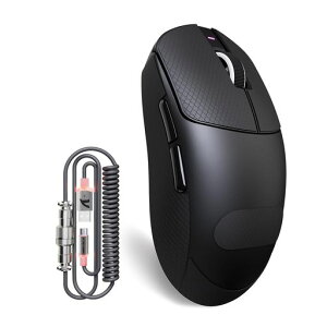 ATTACK SHARK X8PLUS ���C�����X�Q�[�~���O�}�E�X �y��55g �v����3395�Z���T�[ �ő�DPI40000 �L��/Bluetooth/2.4G 3���[�h RGB�o�b�N���C�g 500mAh�������o�b�e���[ �A�C�X�O���b�v�\�ʏ���