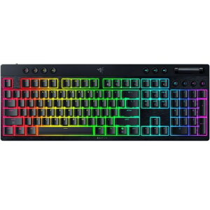 Razer���C�U�[BlackWidowV4Low-profileHyperSpeedGreenClickySwitch�Q�[�~���O�L�[�{�[�h���C�����X���^�O���[�����J�j�J���X�C�b�`HyperSpeedWireless