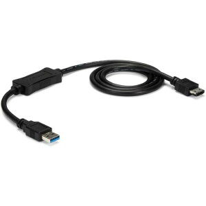 StarTech.com USB 3.0 - eSATA�ϊ��A�_�v�^�P�[�u�� (91cm) eSATA�Ή�HDD/SSD/���w�h���C�u��ڑ��\ USB3S2ESATA3